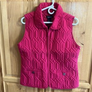 JENNY BRAND BEAUTIFUL PINK QUILTED VEST NEW WITH TAGS WOMEN’S SIZE MEDIUM